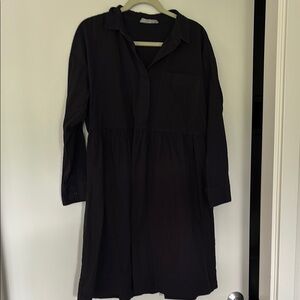Everlane Black Shirt Dress